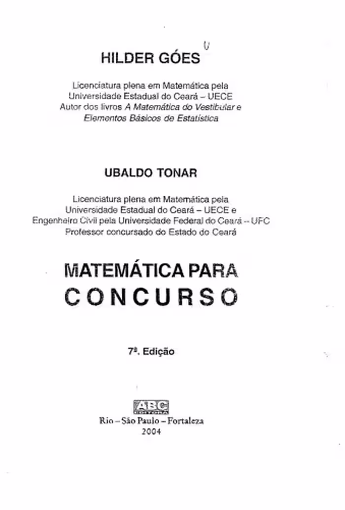 خرید و دانلود نسخه کامل کتاب Matemática para Concurso