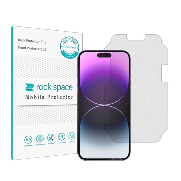 گلس آیفون iPhone 14 مدل نانو هیدروژل مات برند راک اسپیس سایزM کد 22776