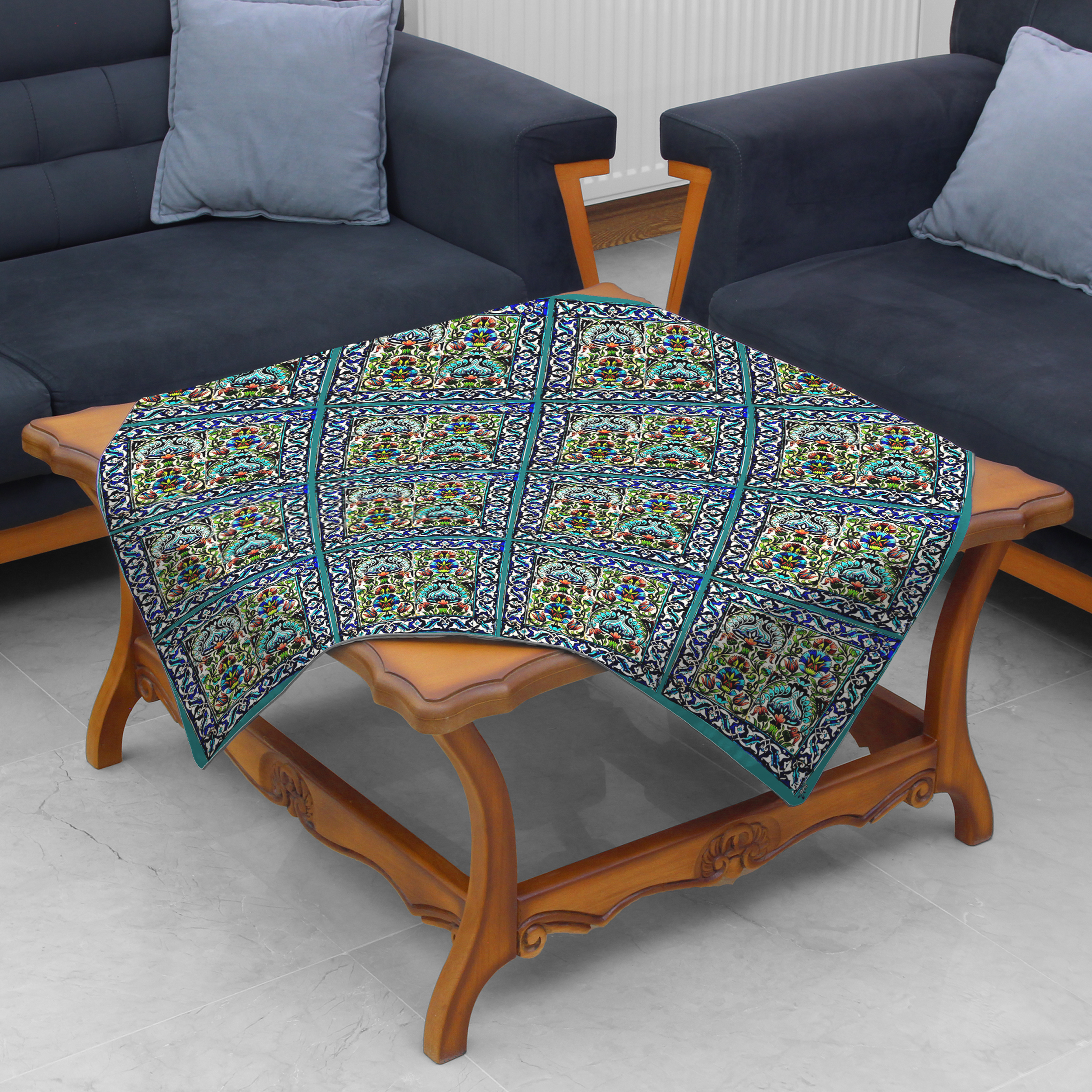 رومیزی طرح کاشی کد 9210