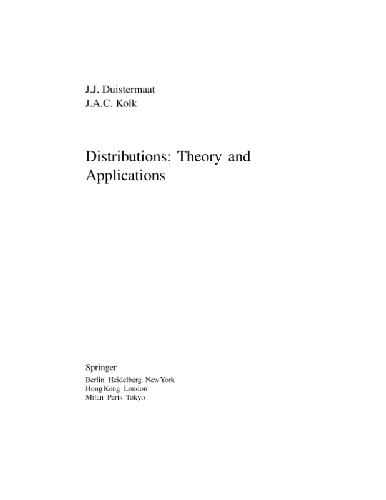 خرید و دانلود نسخه کامل کتاب Distributions: theory and applications