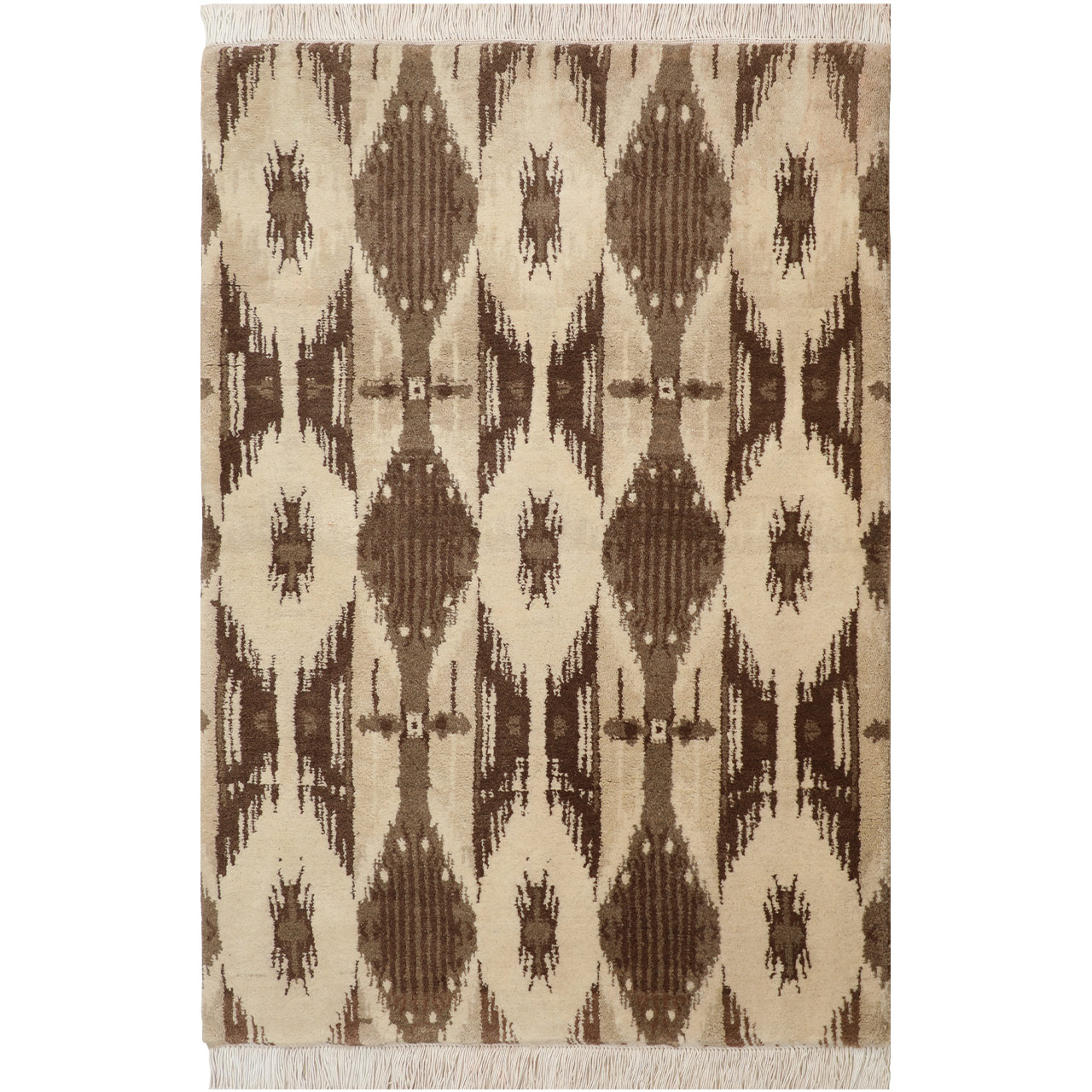 فرش دستبافت یک و نیم متری فرش هریس کد 101770