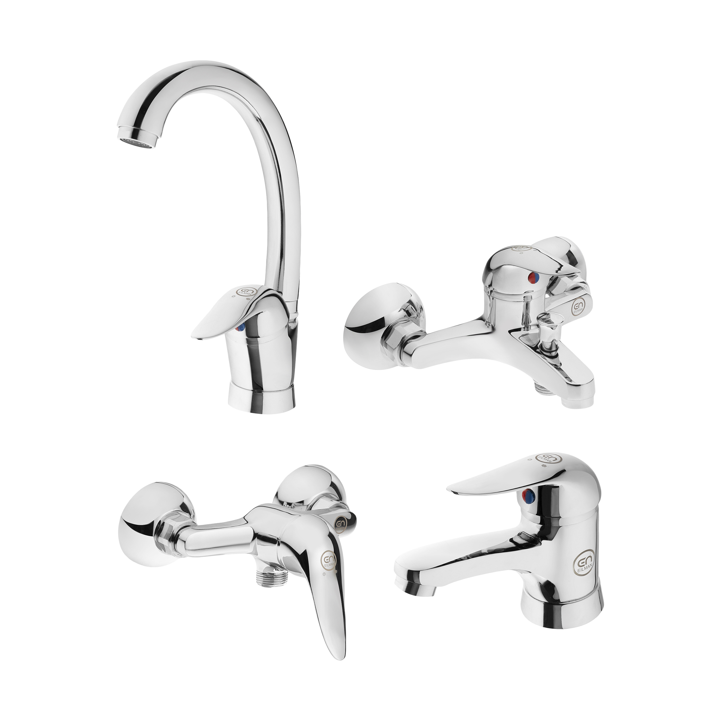 ست شیرآلات ایلمان مدل استار مجموعه 4 عددی