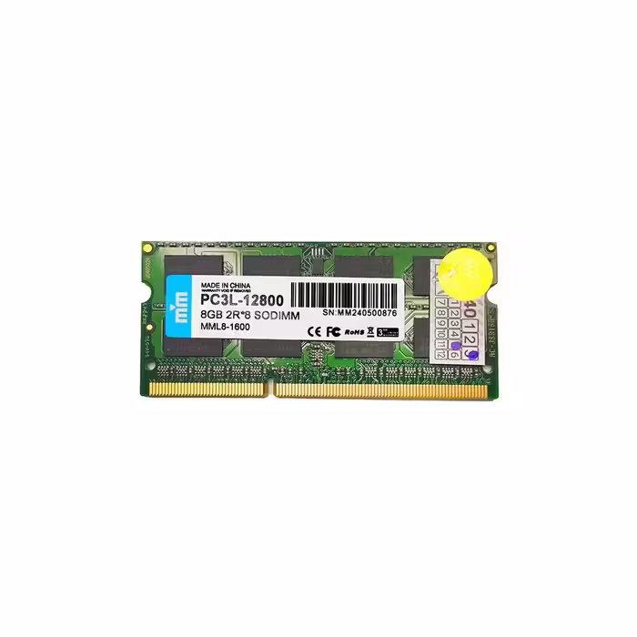 رم لپ‌تاپ PC3L دابل‌ام 1600 مگاهرتز 8 گیگابایت (اورجینال)