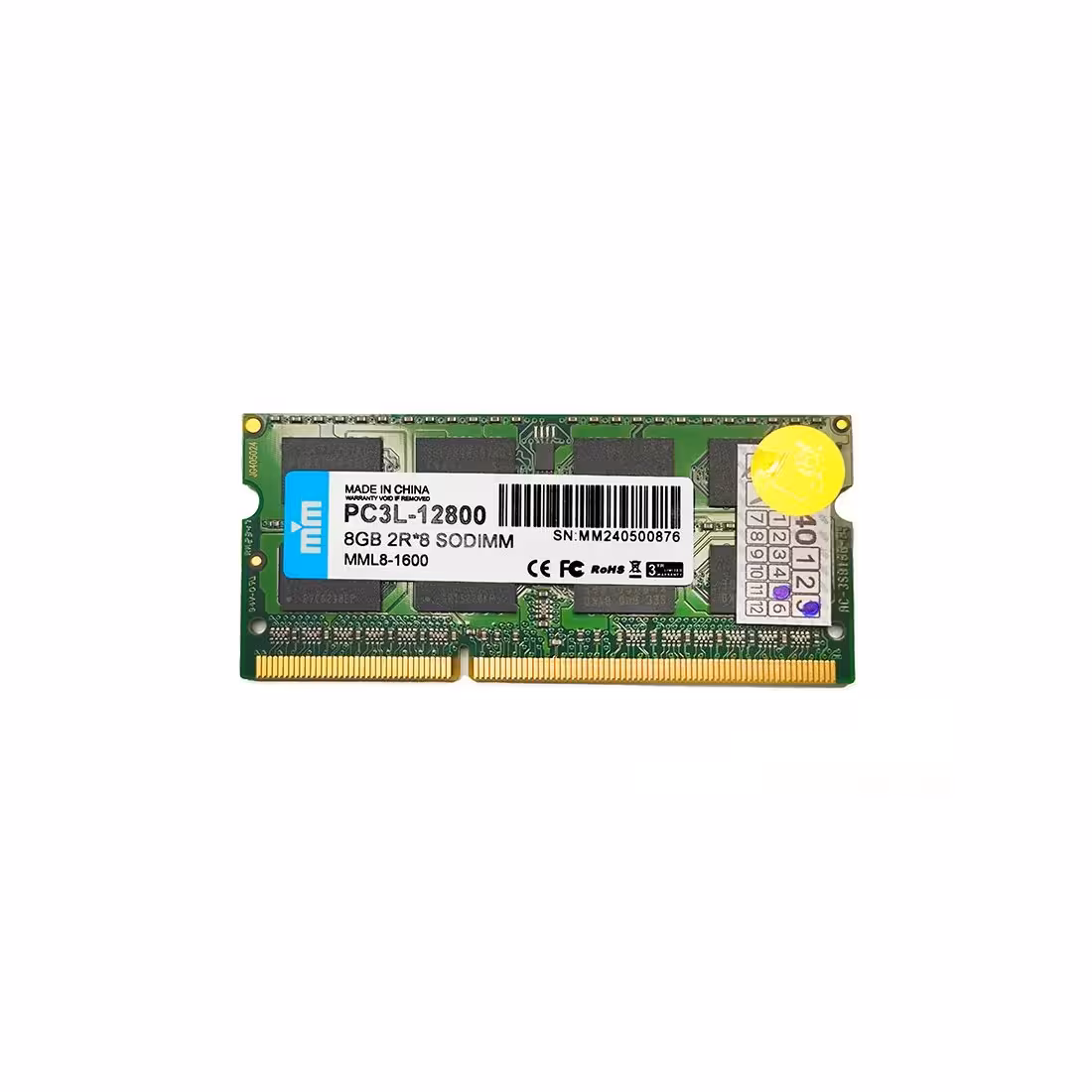رم لپ‌تاپ PC3L دابل‌ام 1600 مگاهرتز 8 گیگابایت (اورجینال)