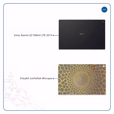 برچسب پوششی ماهوت مدل Iran-Tile2 مناسب برای تبلت سونی Xperia Z2 Tablet LTE 2014