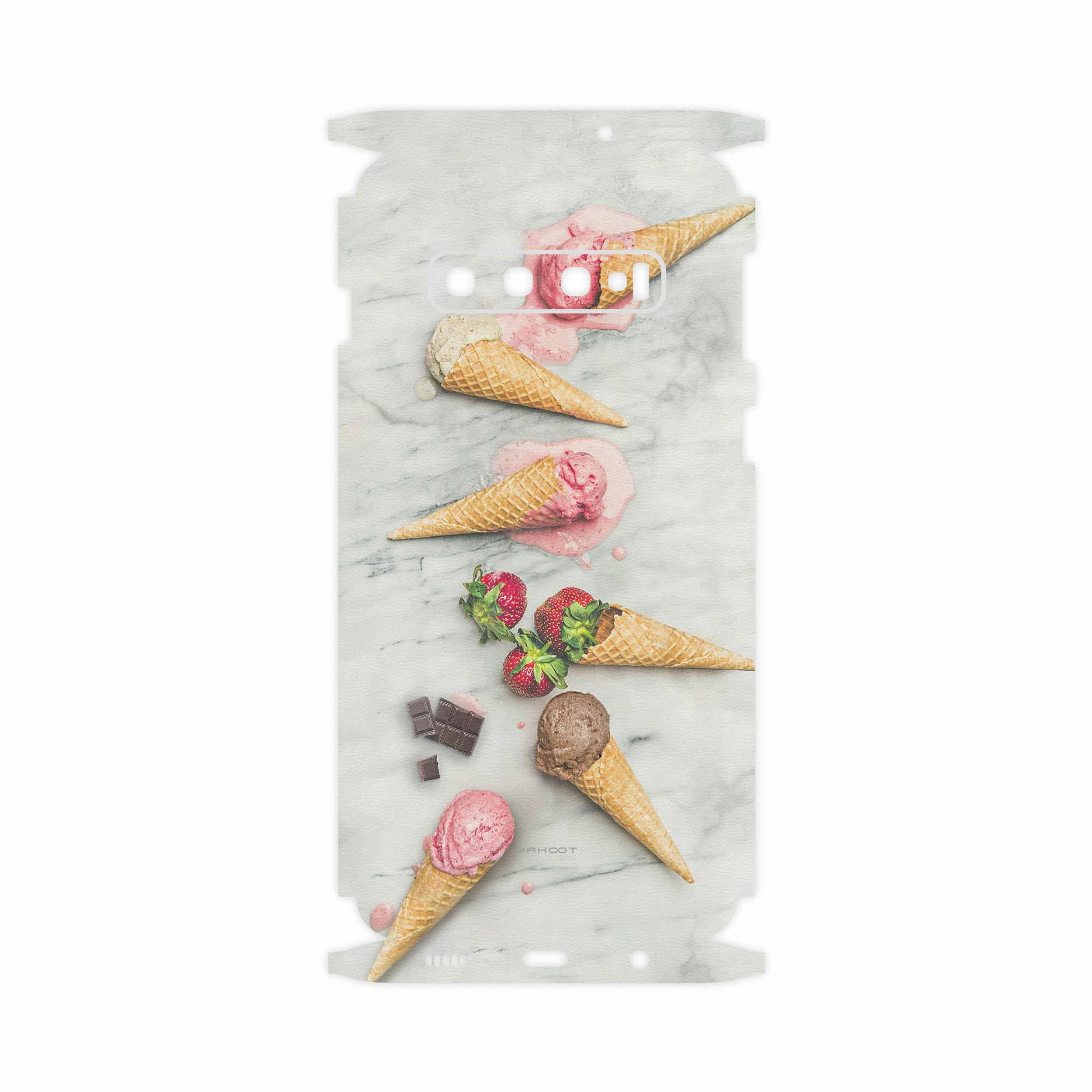 برچسب پوششی ماهوت مدل Funnel ice cream-FullSkin مناسب برای گوشی موبایل سامسونگ Galaxy S10