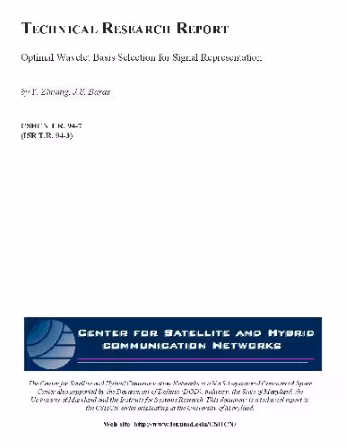 خرید و دانلود نسخه کامل کتاب Optimal Wavelet Basis Selection for Signal Representation