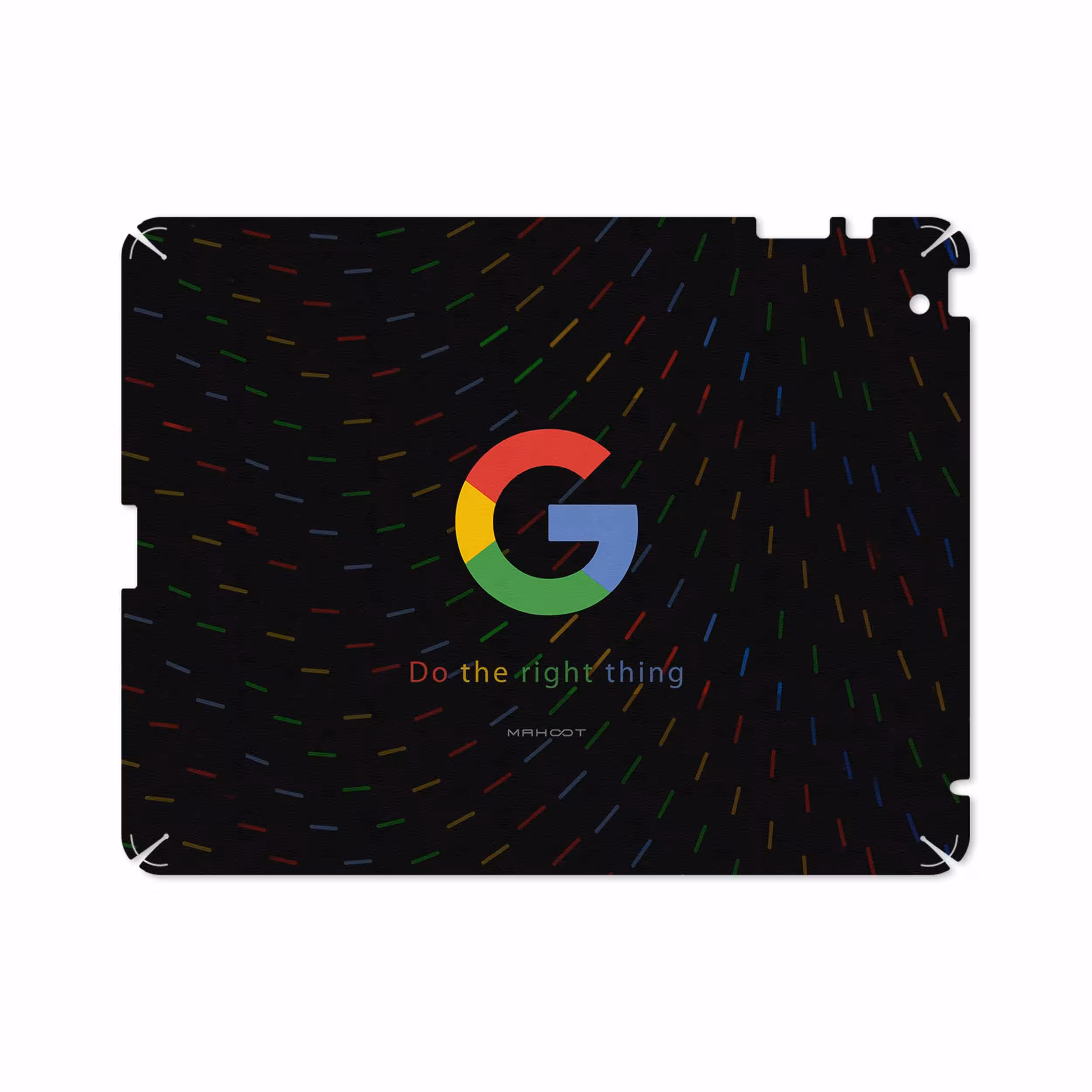 برچسب پوششی ماهوت مدل Google-Logo مناسب برای تبلت اپل iPad 2 2011 A1395