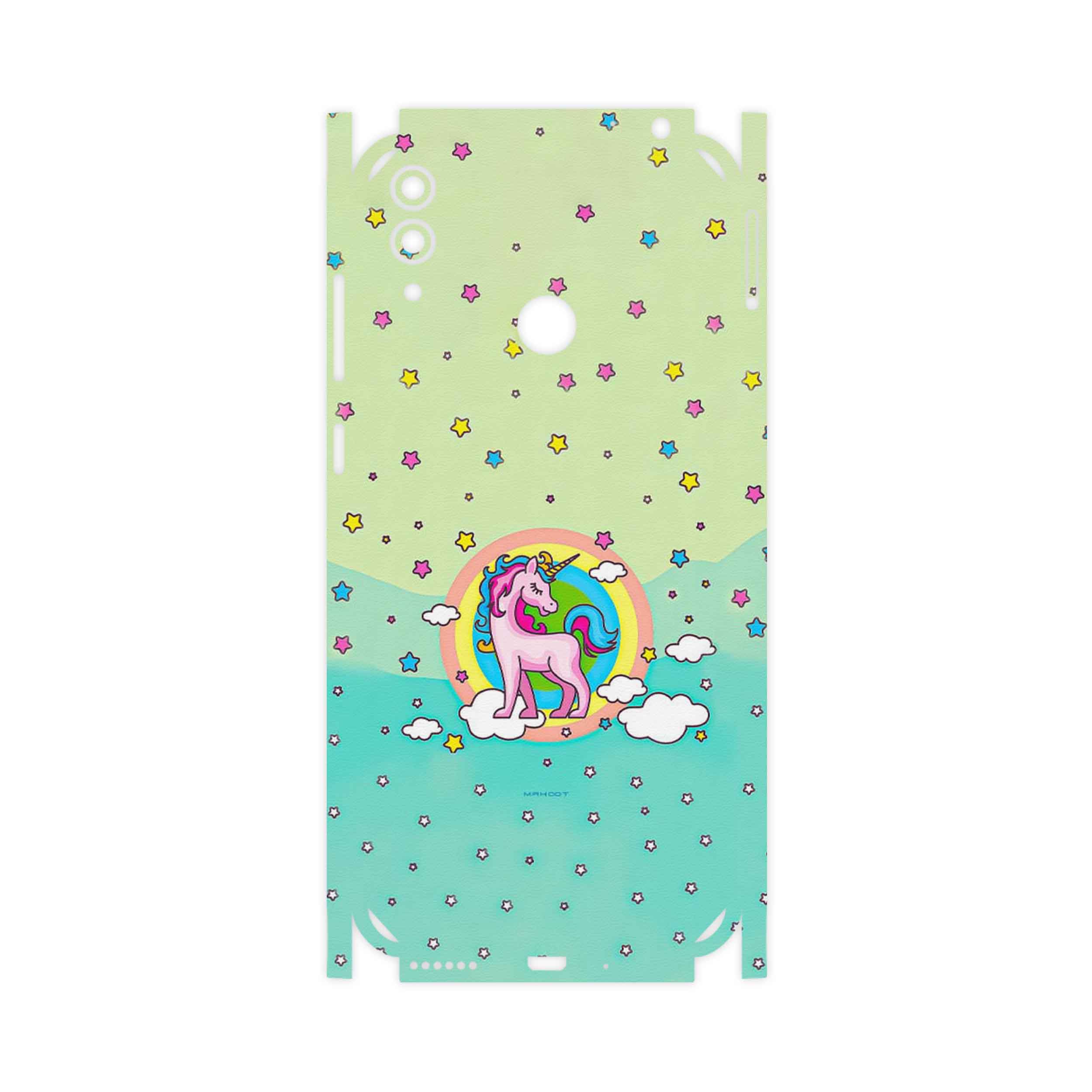 برچسب پوششی ماهوت مدل Rainbow unicorn adventure-FullSkin مناسب برای گوشی موبایل آنر 8C