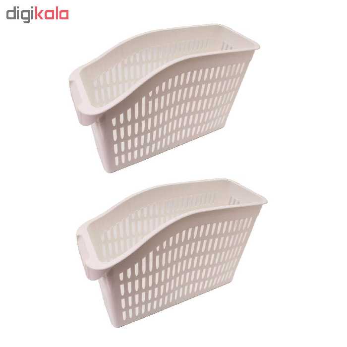 سبد نظم دهنده یخچال مدل organizer02 بسته 2 عددی