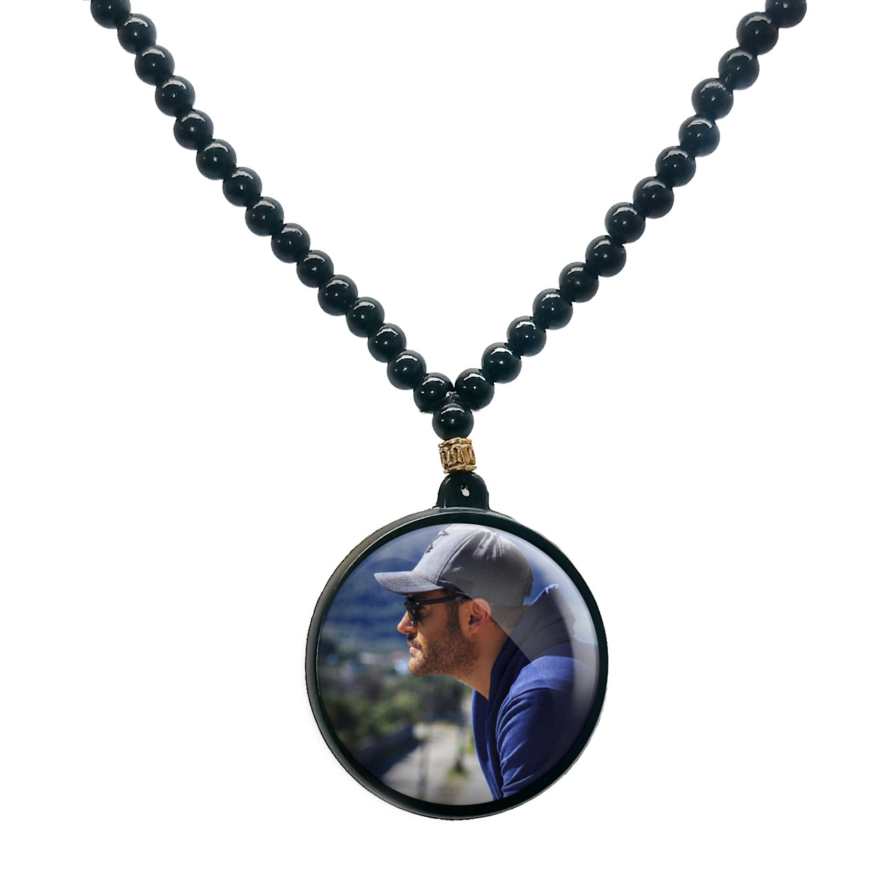 گردنبند پرمانه طرح محمد رضا گلزار کد pmd.24628 مدل دو طرفه