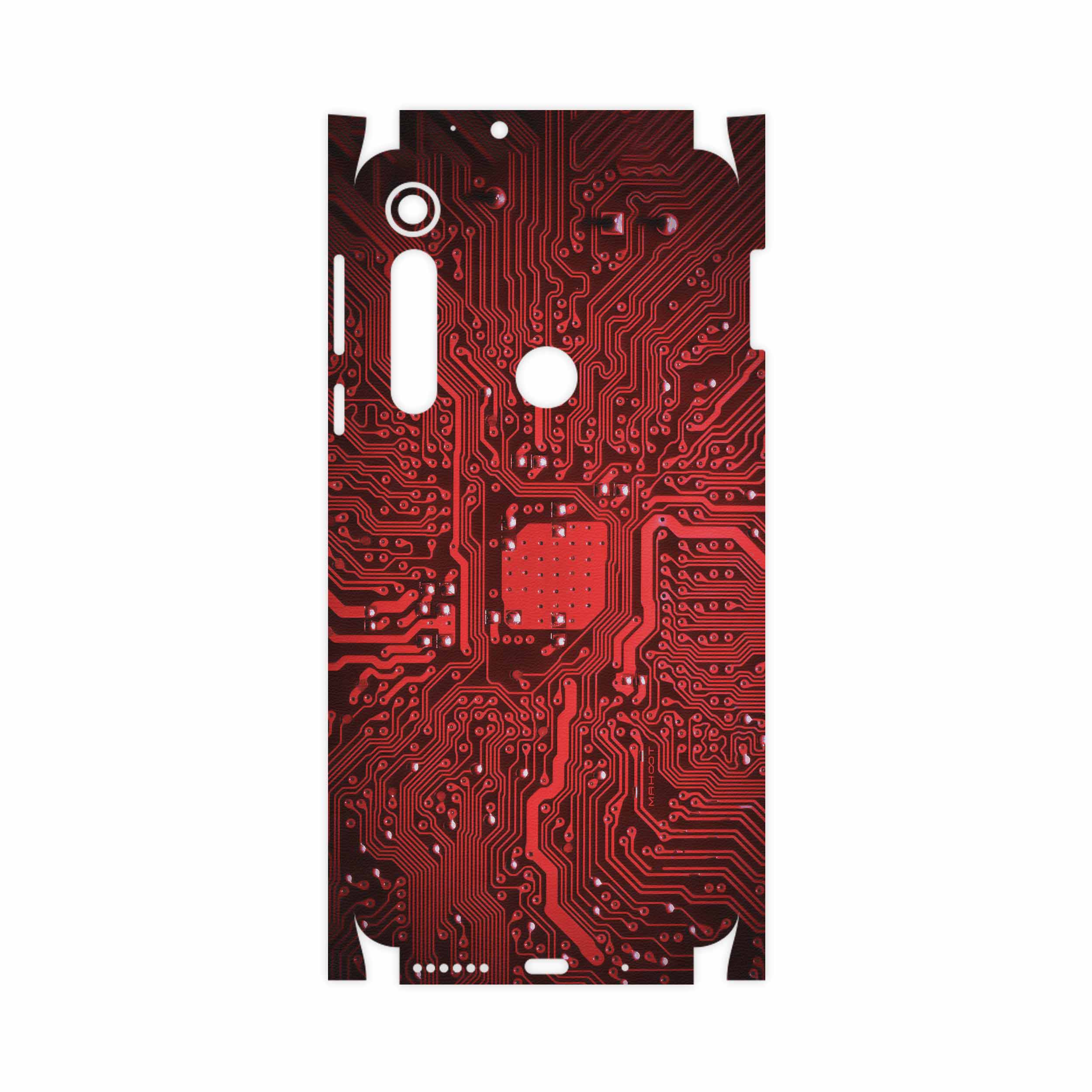 برچسب پوششی ماهوت مدل Red Printed Circuit Board-FullSkin مناسب برای گوشی موبایل موتورولا One Macro