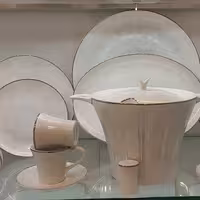 سرویس چینی 29 پارچه 6 نفره متسو لب نقره برند لورین با کیفیت عالی و قیمت مناسب و ارسال رایگان 