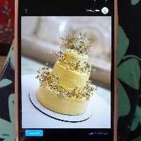 مینی کیک سه طبقه خامه ای خانگی بدون تخم مرغ