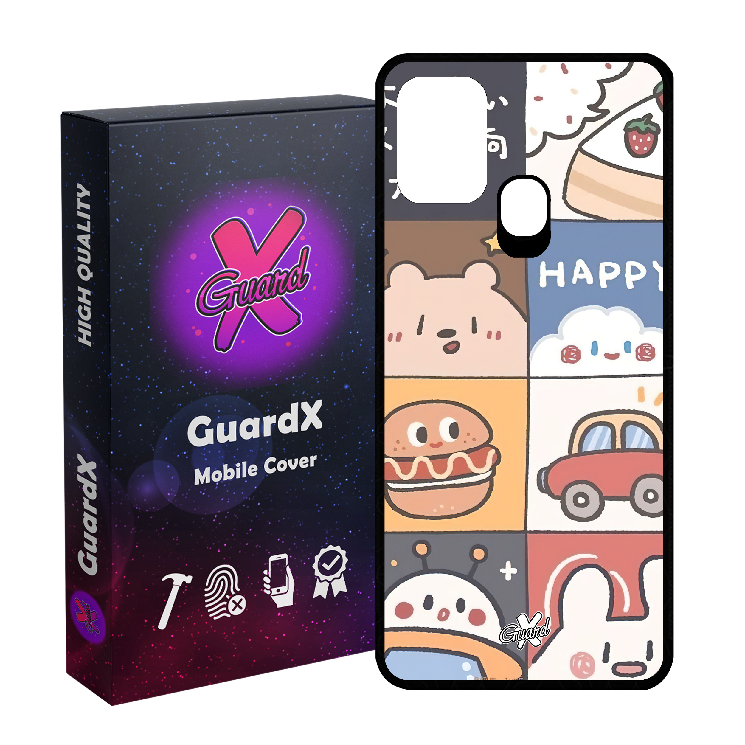 کاور گارد ایکس طرح دخترانه مدل Glass10513 مناسب برای گوشی موبایل سامسونگ Galaxy M31 / M31 Prime / F41