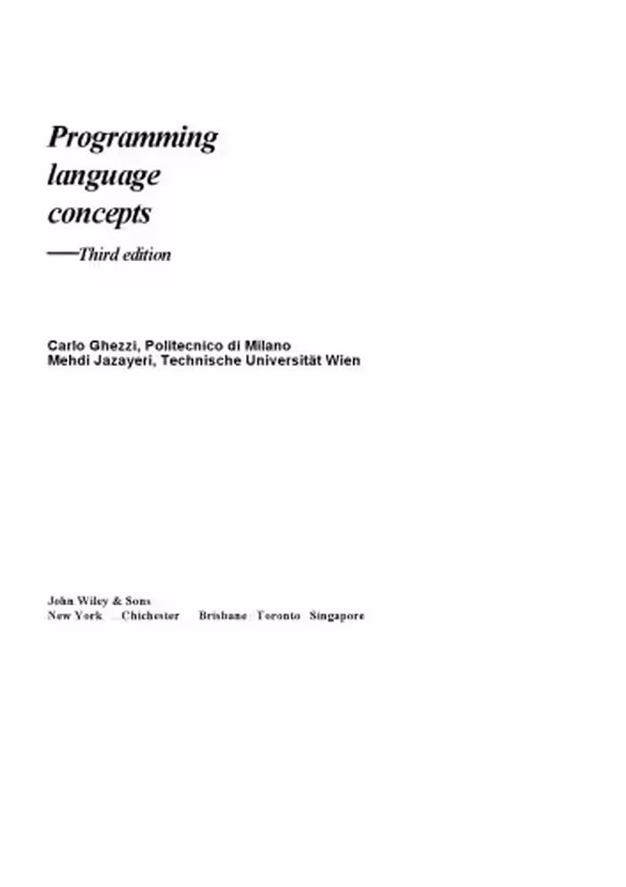 خرید و دانلود نسخه کامل کتاب Programming Language Concepts