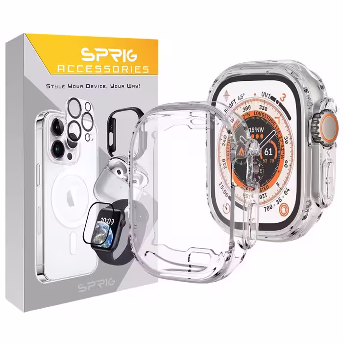 کاور اسپریگ مدل Clear Protective مناسب برای ساعت هوشمند ویرفیت HK8 Pro max / HK9 Ultra 2 / T900 Ultra | کالا برتری
