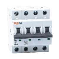 کلید مینیاتوری 4 پل 63 آمپر RB-M-4P-C63-6KA رعد