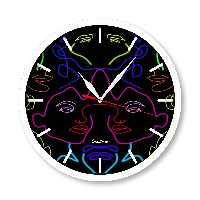 ساعت‌های دیواری راویتا طرح مینیمال چهره 2244