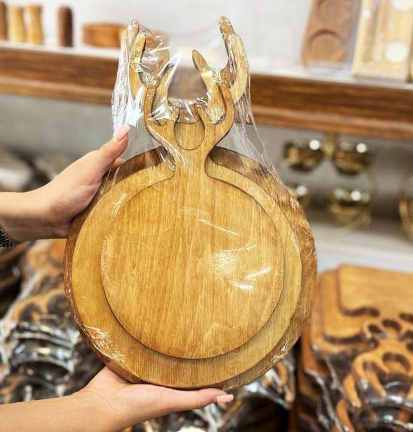 تخته سرو 3سایز شاخ گوزنی (گرد)