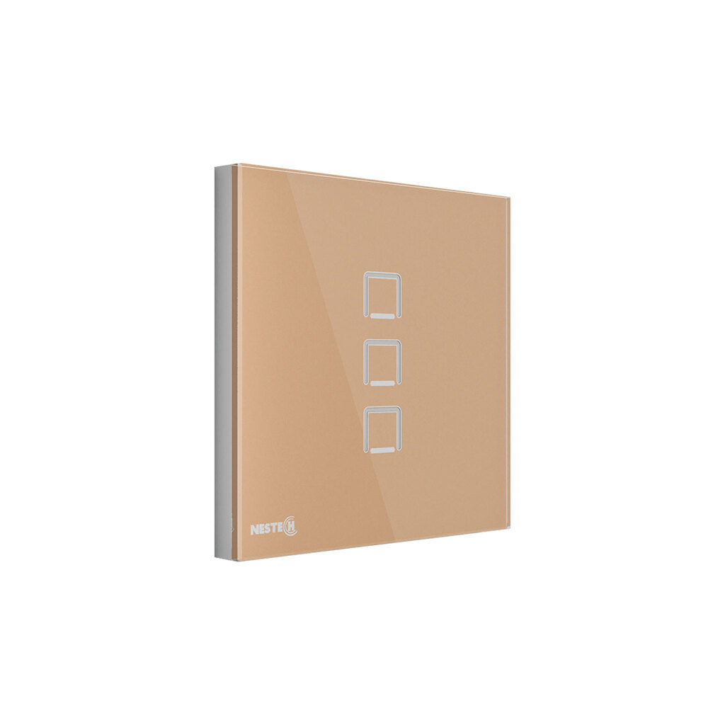 کلید لمسی سه پل هوشمند با تغذیه DC نستک کد NE3-4-LS11XG3