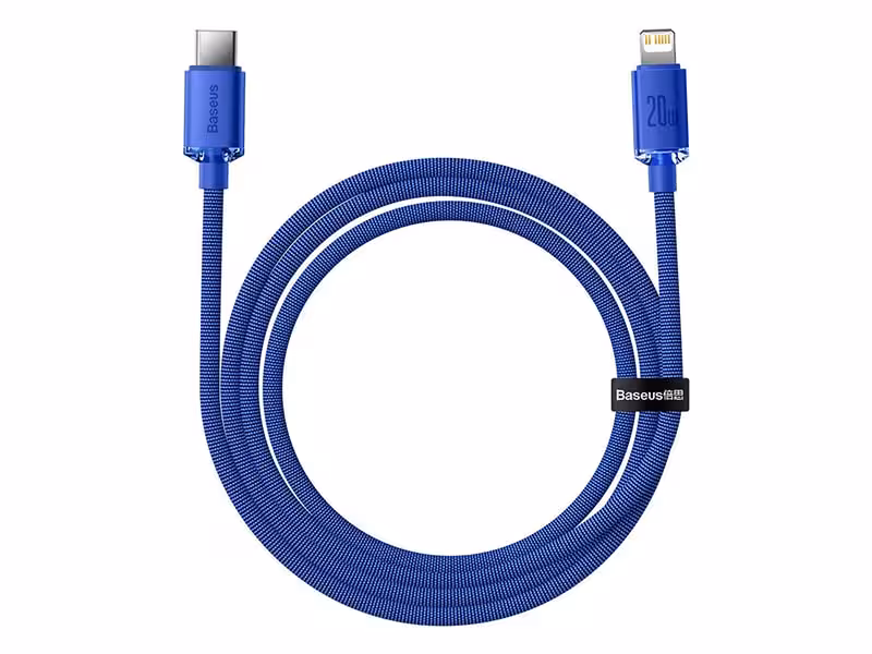 کابل لایتنینگ به تایپ سی بیسوس Baseus Crystal Shine Fast Data Cable CAJY000203