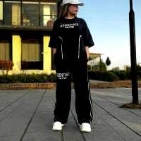 ست تیشرت شلوار نوار دوزی