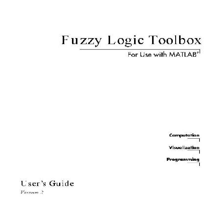 خرید و دانلود نسخه کامل کتاب Fuzzy Logic Toolbox For Use with MATLAB