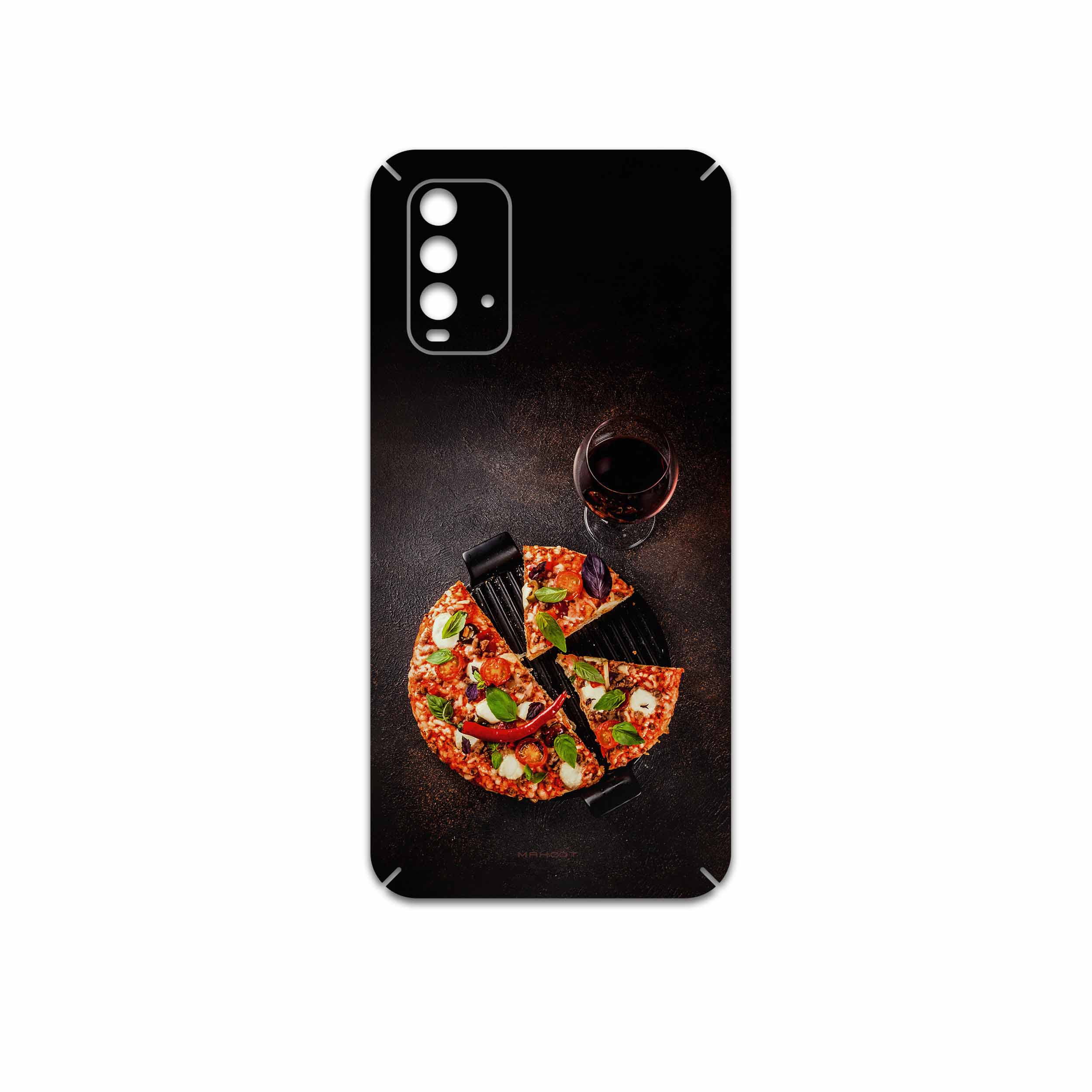 برچسب پوششی ماهوت مدل Pizza مناسب برای گوشی موبایل شیائومی Redmi 9T