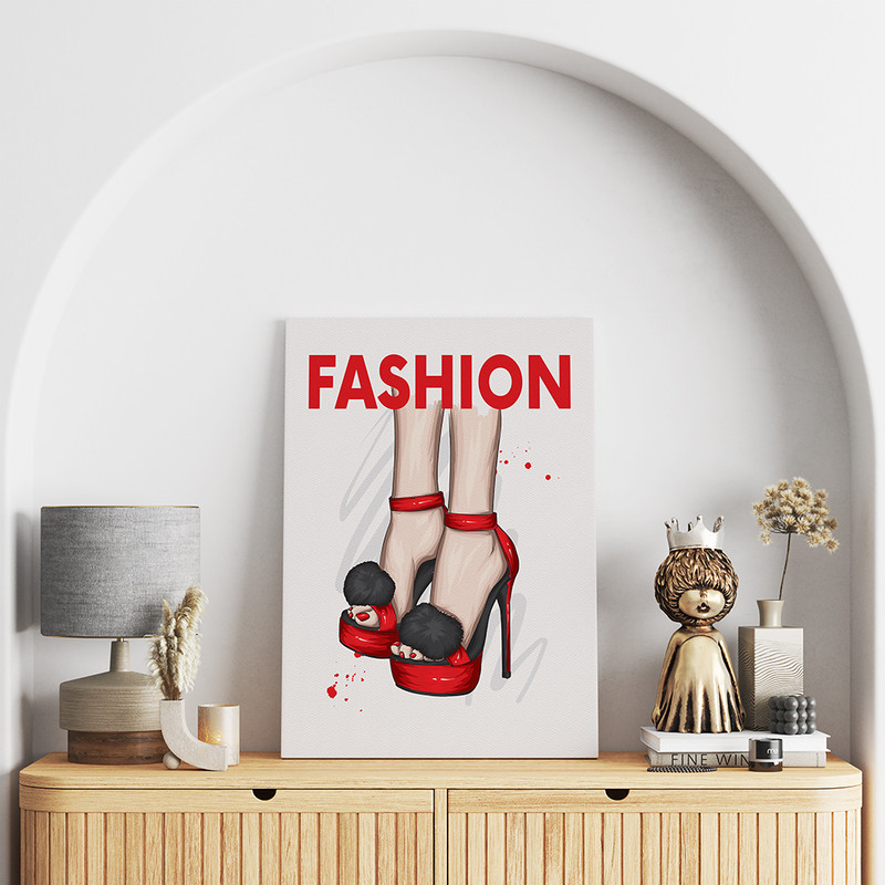 تابلو شاسی مدل کفش فشن کد T320647 | دنیای قاب