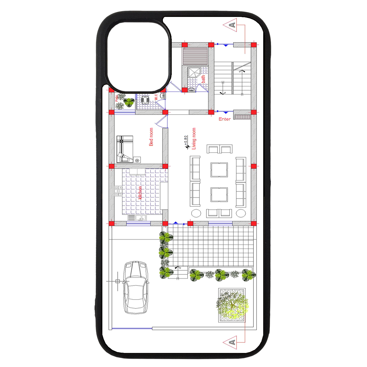 کاور طرح نقشه کد 1105360 مناسب برای گوشی موبایل اپل iphone 11 pro max