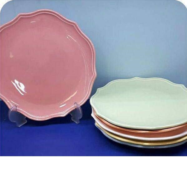 بشقاب پلوخوری رنگی (6 عددی)