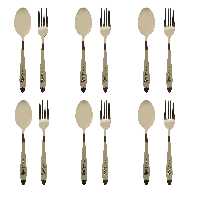 سرویس قاشق و چنگال 12 پارچه کد SKZ-12