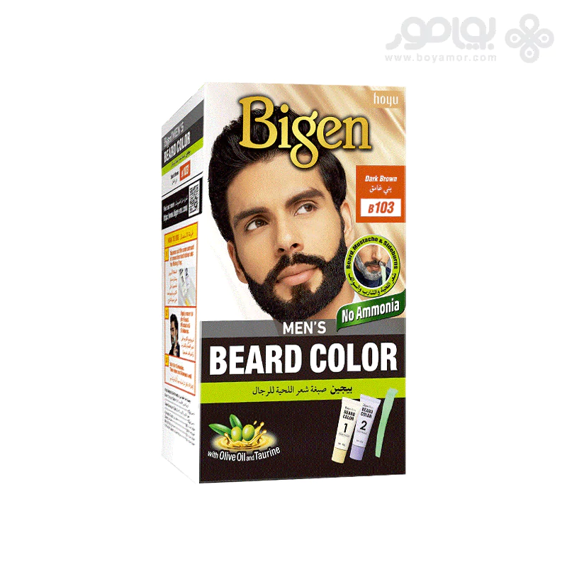 کیت رنگ ریش و سبیل بیگن شماره 103 رنگ قهوه ای تیره