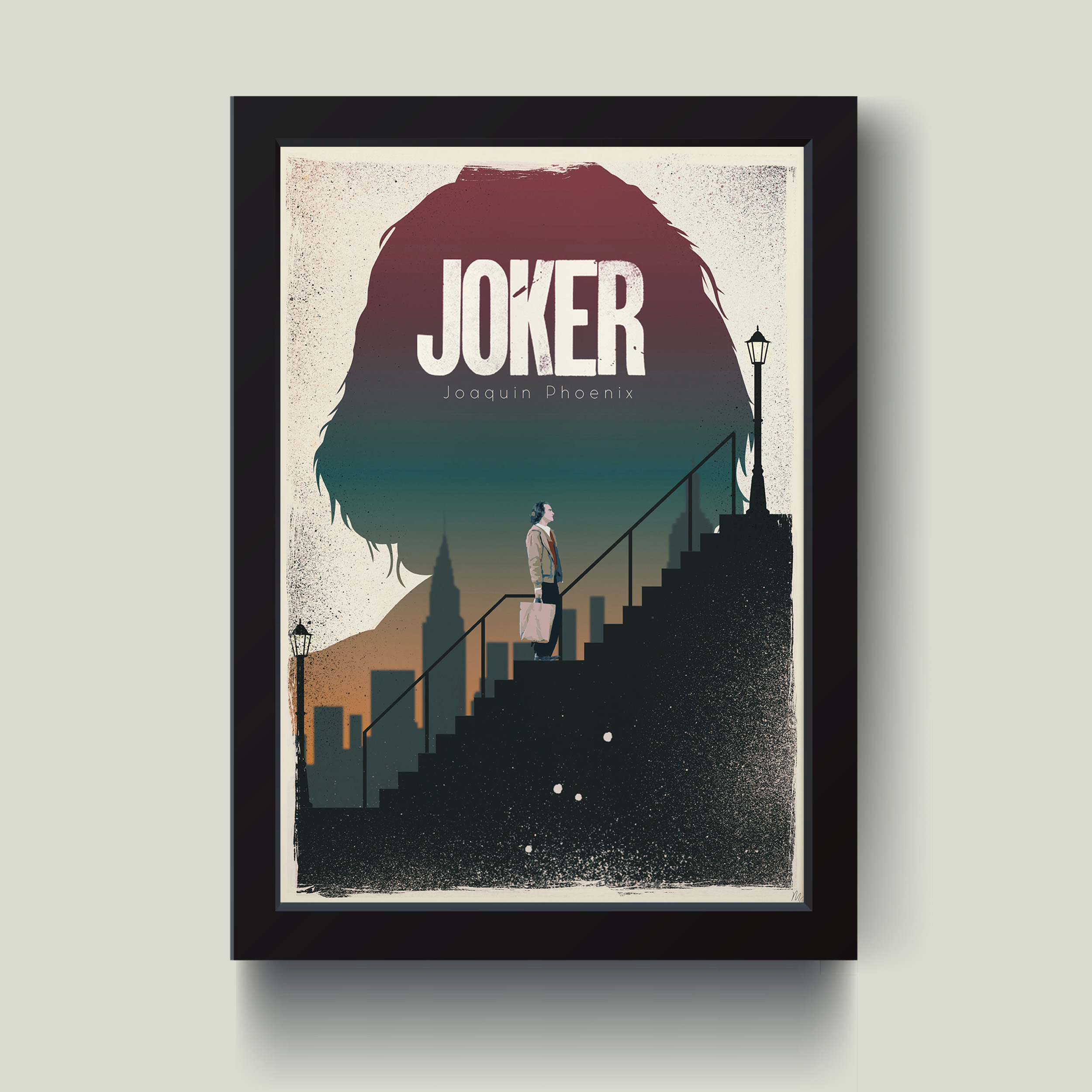 تابلو مدل مینیمال Joker کد m2417-b
