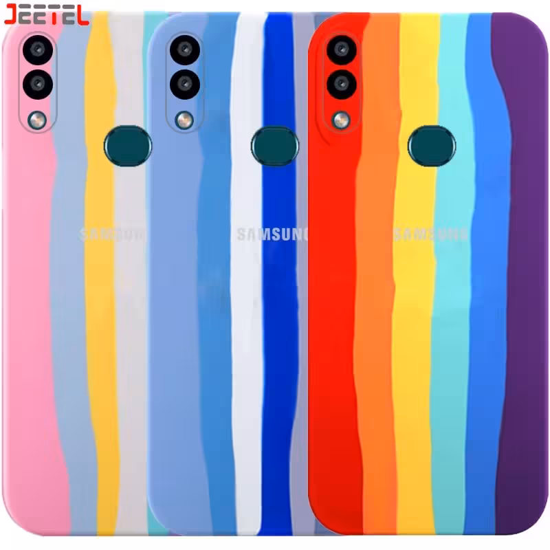 قاب سیلیکونی گوشی سامسونگ Samsung Galaxy A10S مدل رنگین کمانی (ویتنامی اصل)