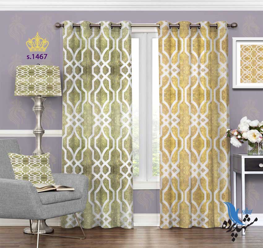 پرده پانچ طرح اسلیمی S1467