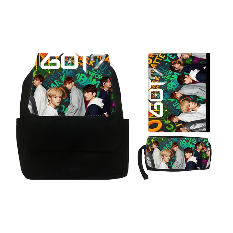 کوله پشتی طرح گروه گات سون کد SG5 به همراه کلاسور و جامدادی