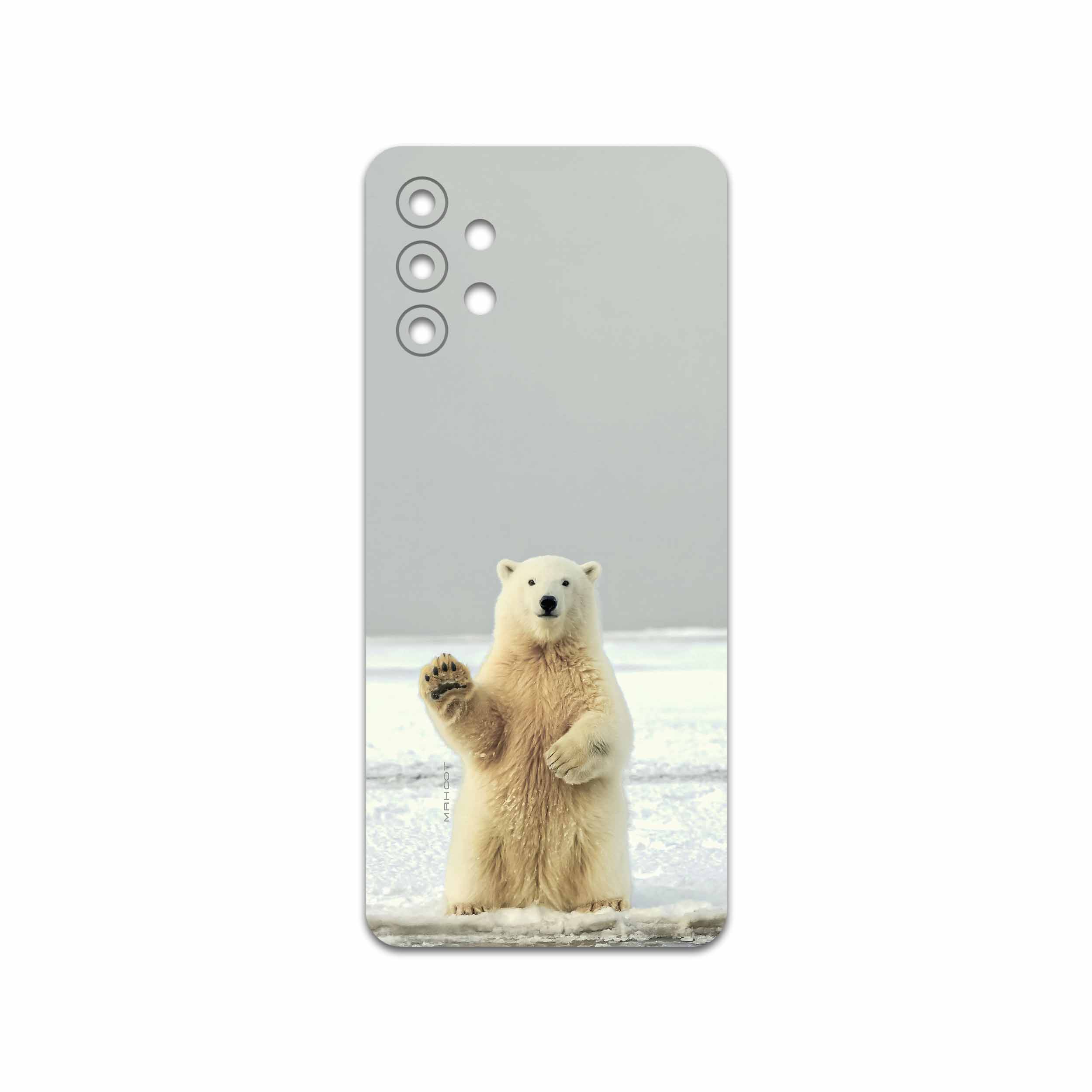 برچسب پوششی ماهوت مدل Polar bear مناسب برای گوشی موبایل سامسونگ Galaxy A32 5G