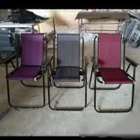 صندلی سفری تاشو 7 فنره طرح دار فوم دار ارسال سریع درجه 1 (پس کرایه)