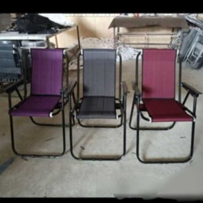 صندلی سفری تاشو 7 فنره طرح دار فوم دار ارسال سریع درجه 1 (پس کرایه)