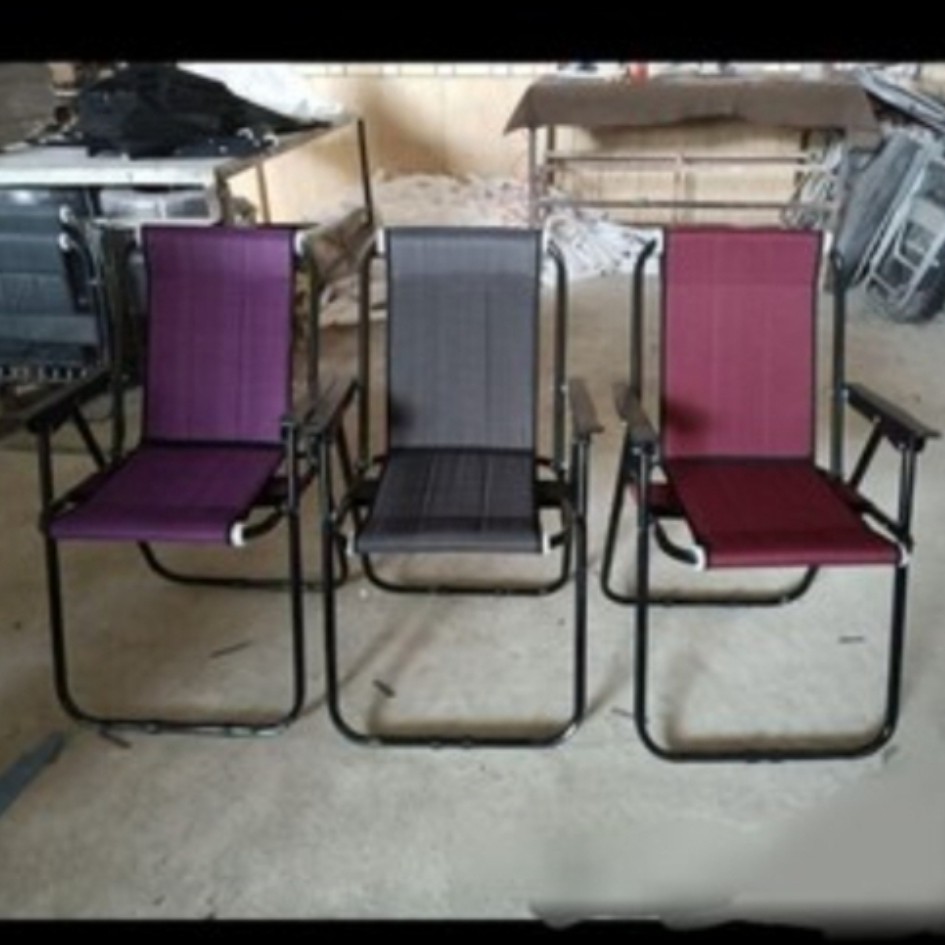 صندلی سفری تاشو 7 فنره طرح دار فوم دار ارسال سریع درجه 1 (پس کرایه)