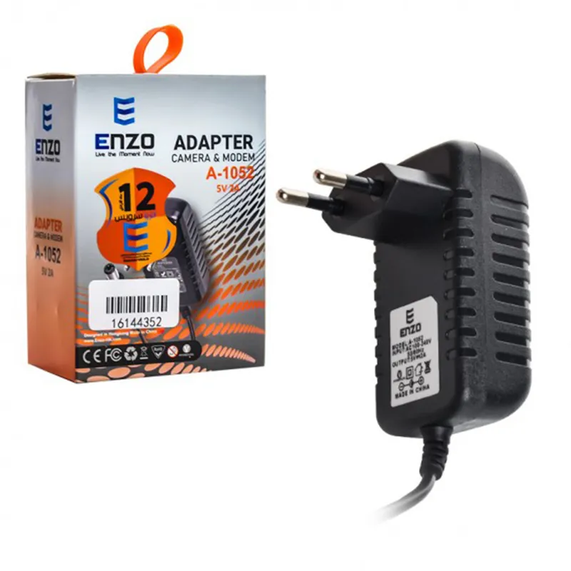 آداپتور 5 ولت 2 آمپر انزو مدل A-1052