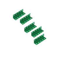 سازه رباتیک مدل نبشی 5 سوراخ بسته 5 عددی