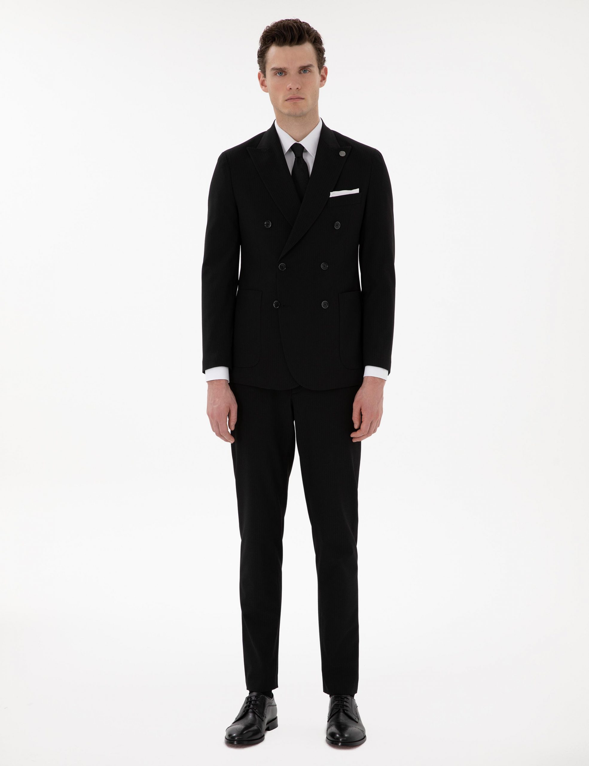 کت و شلوار مردانه مشکی پیرکاردین - فروشگاه لباس شهرمون