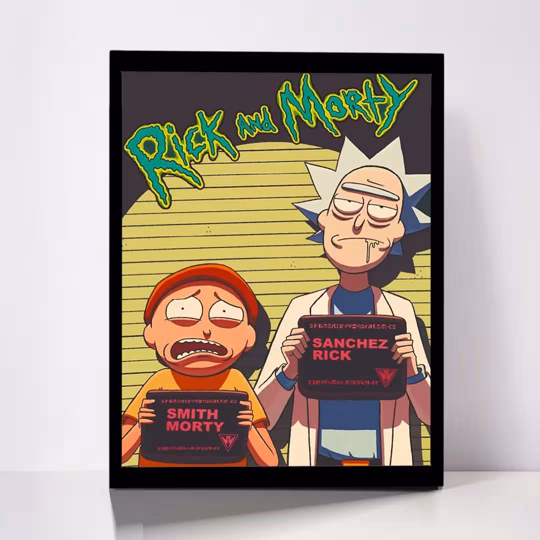 تابلو مدل Rick &amp; Morty کد F-1037