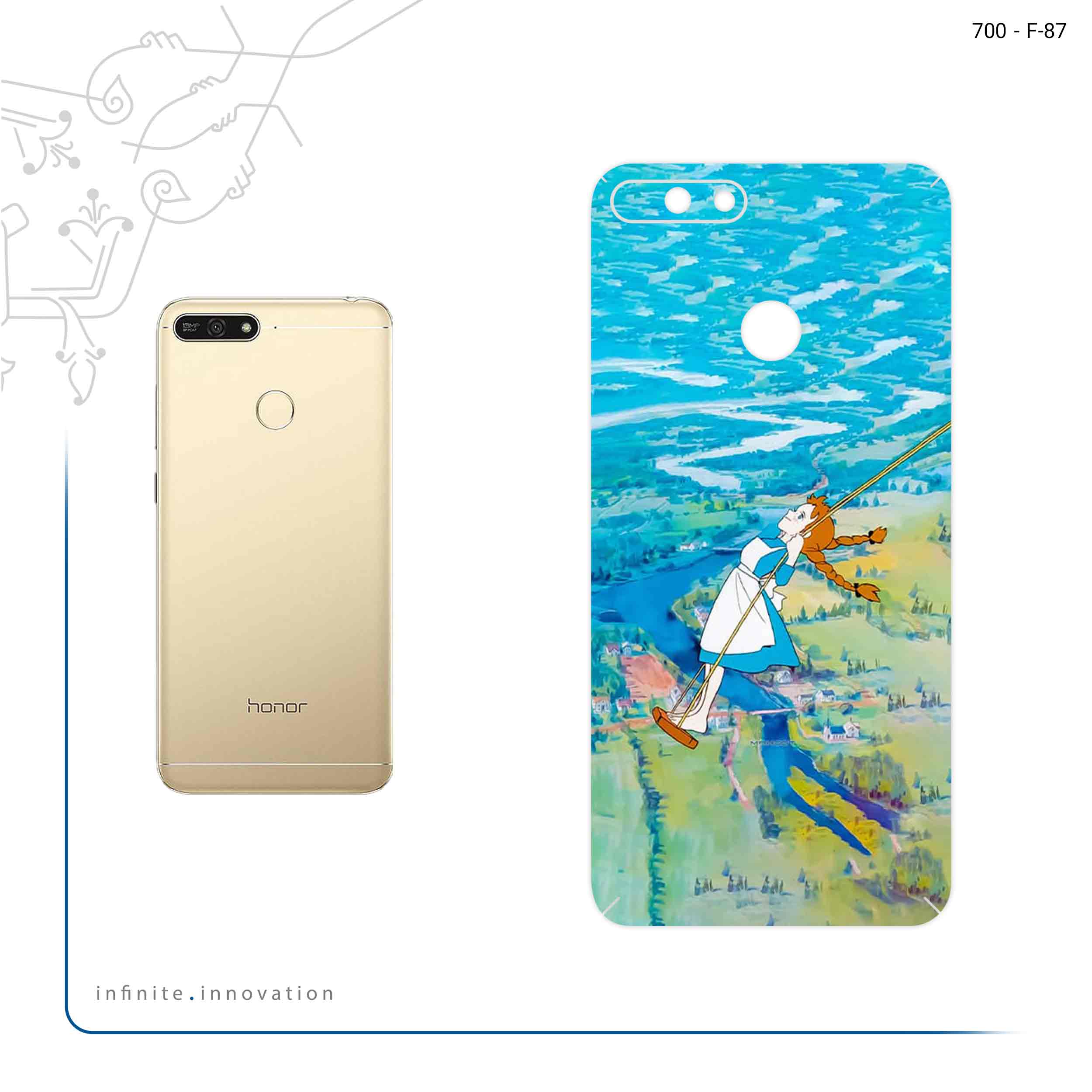 برچسب پوششی ماهوت مدل Anne Of Green Gables مناسب برای گوشی موبایل آنر 7A