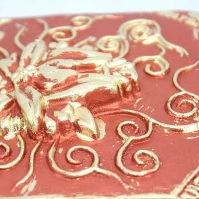 دیوارکوب سفالی مدل کاشی مجموعه 4 عددی