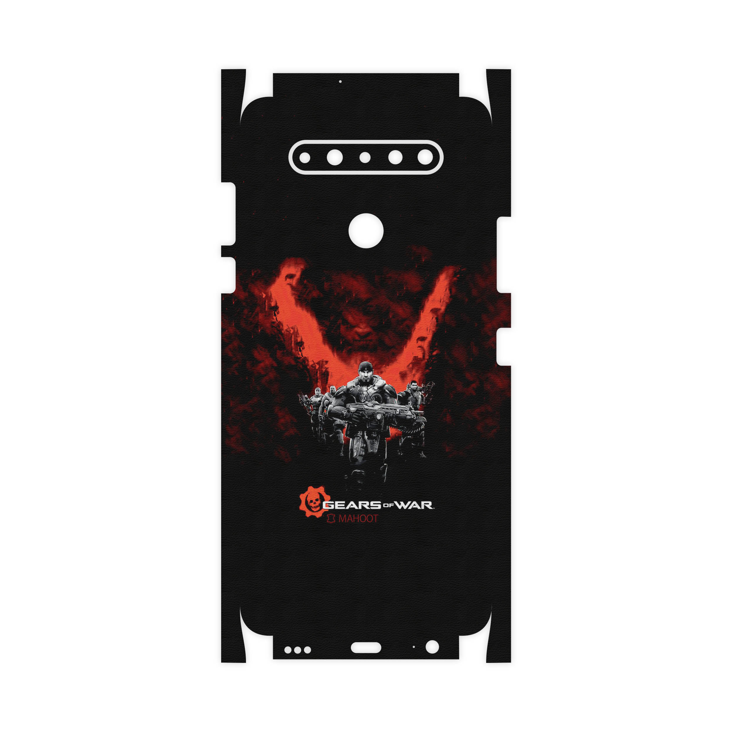 برچسب پوششی ماهوت مدل Gears-Of-War-Game-FullSkin مناسب برای گوشی موبایل ال جی K51S