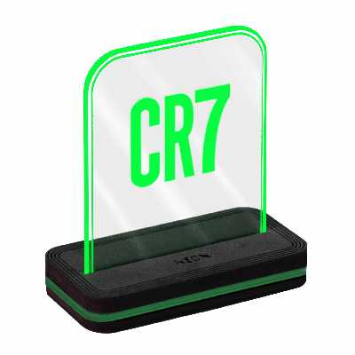 چراغ رومیزی نئون مدل CR7_GREEN_AC